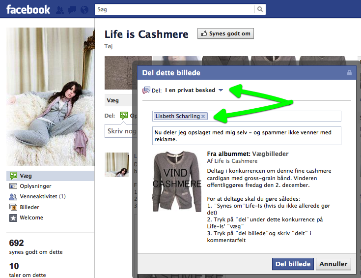 Life is Cashmere - konkurrence