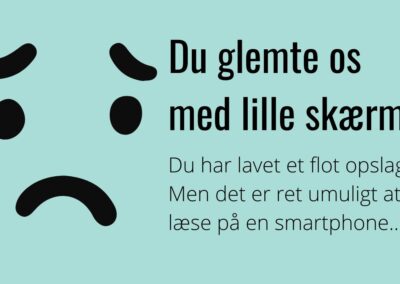 ØV! Jeg kunne ikke læse din tekst…